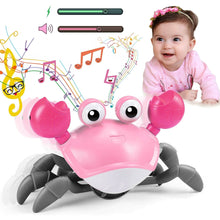 Load image into Gallery viewer, Dancing Musical Crawling Crab Baby Toy
