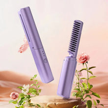 Load image into Gallery viewer, Portable Mini Hair Straightener Hot Comb - RECHARGEABLE
