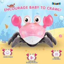 Load image into Gallery viewer, Dancing Musical Crawling Crab Baby Toy
