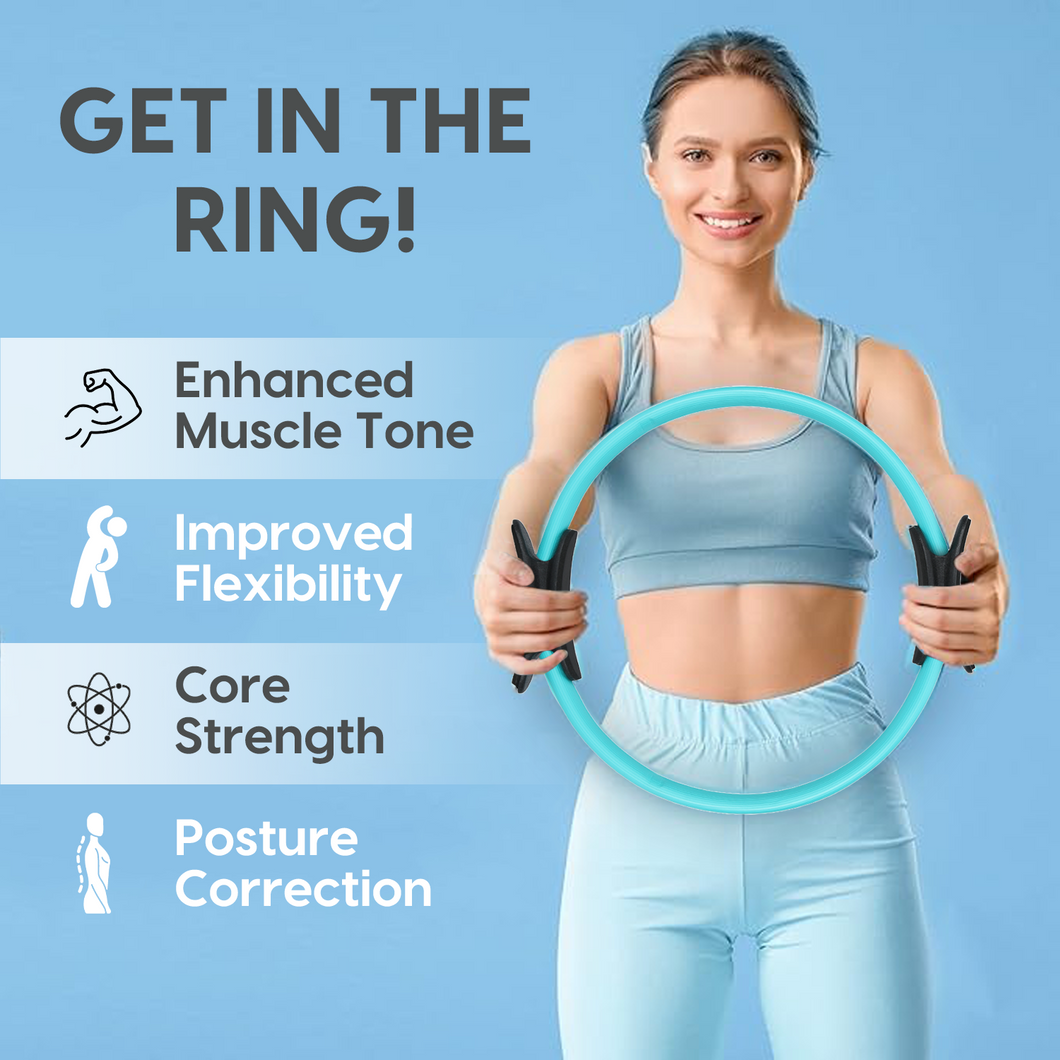 Fitness Ring Circle - Lightweight with Foam Padded Handles