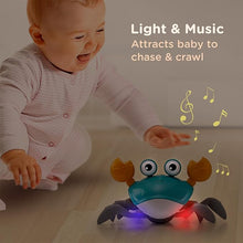 Load image into Gallery viewer, Dancing Musical Crawling Crab Baby Toy
