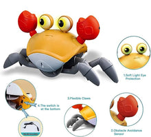 Load image into Gallery viewer, Dancing Musical Crawling Crab Baby Toy
