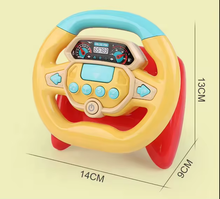 Load image into Gallery viewer, Kids Steering Wheel Toy - Light &amp; Music, Pretend Driving Fun for 18+ Months
