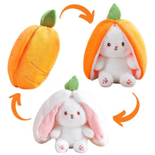 Load image into Gallery viewer, Reversible Bunny rabbit plush toy - 25cm, 35cm &amp; 50cm
